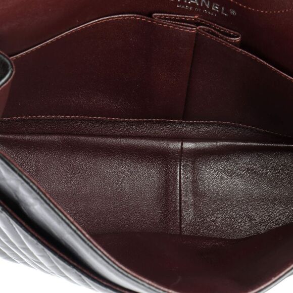 Chanel So Black Reissue 2.55 Flap Bag Chevron Aged Calfskin 226 Black - Picture 5 of 8